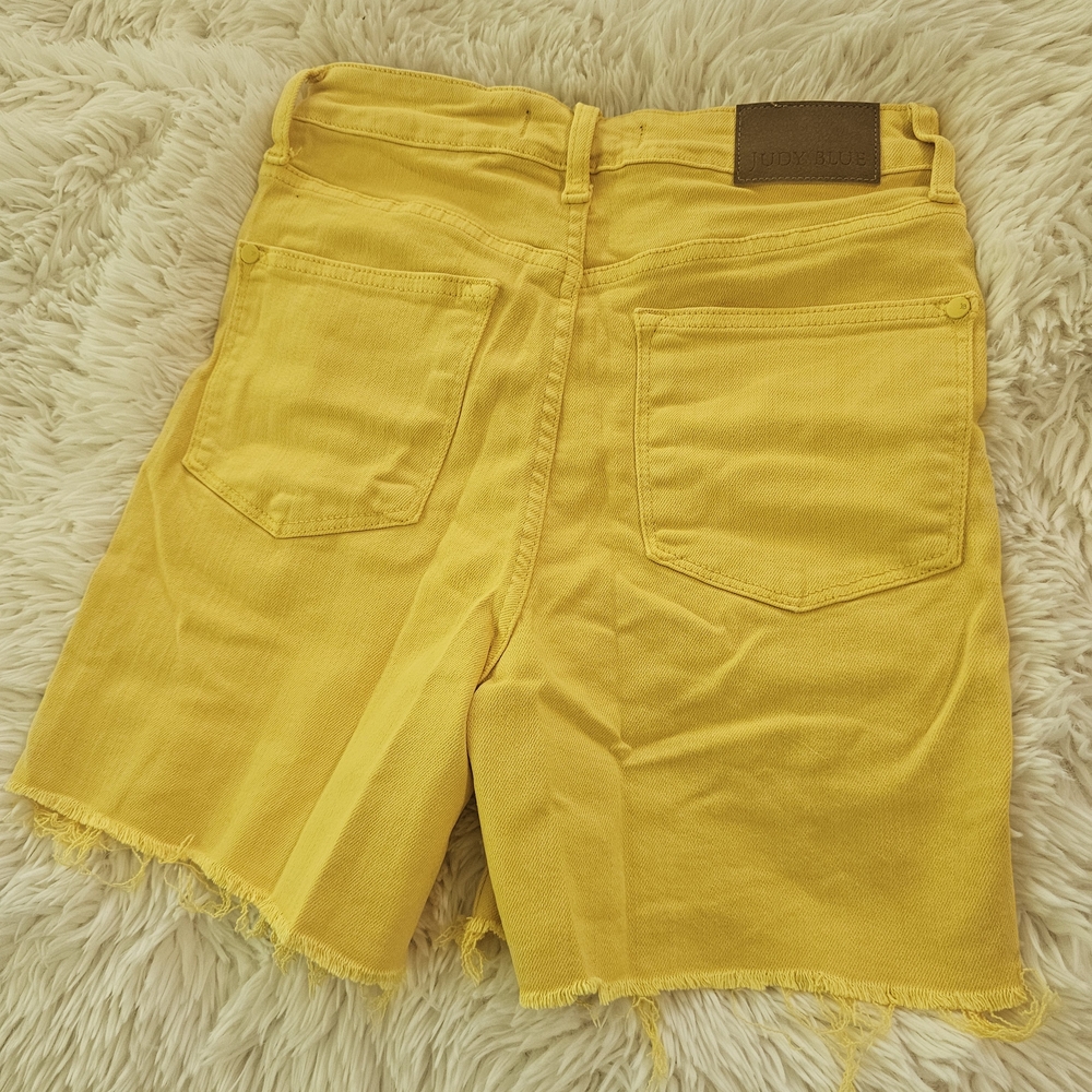 Judy Blue Yellow Jean Shorts - Picture 2 of 3
